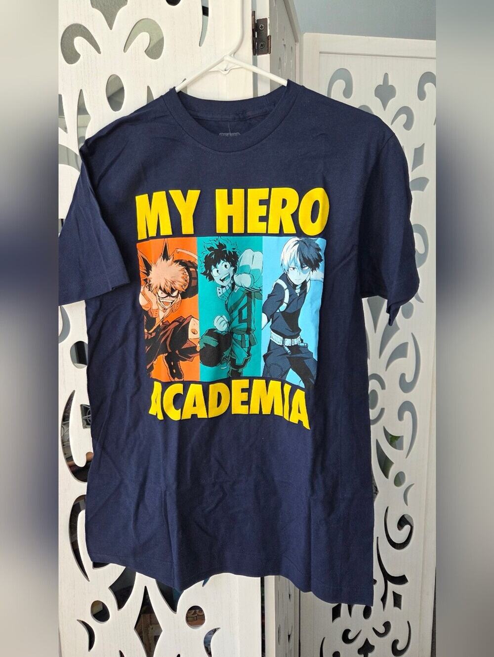 My Hero Academia Graphic Tee Navy Blue Mens M NWT Anime Shonen T-Shirt